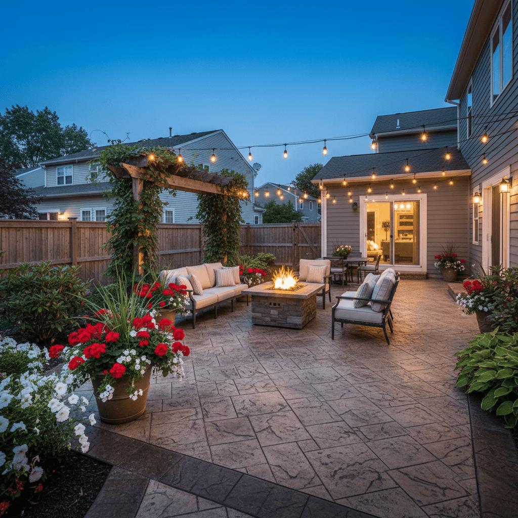 stamped concrete patio paterson nj